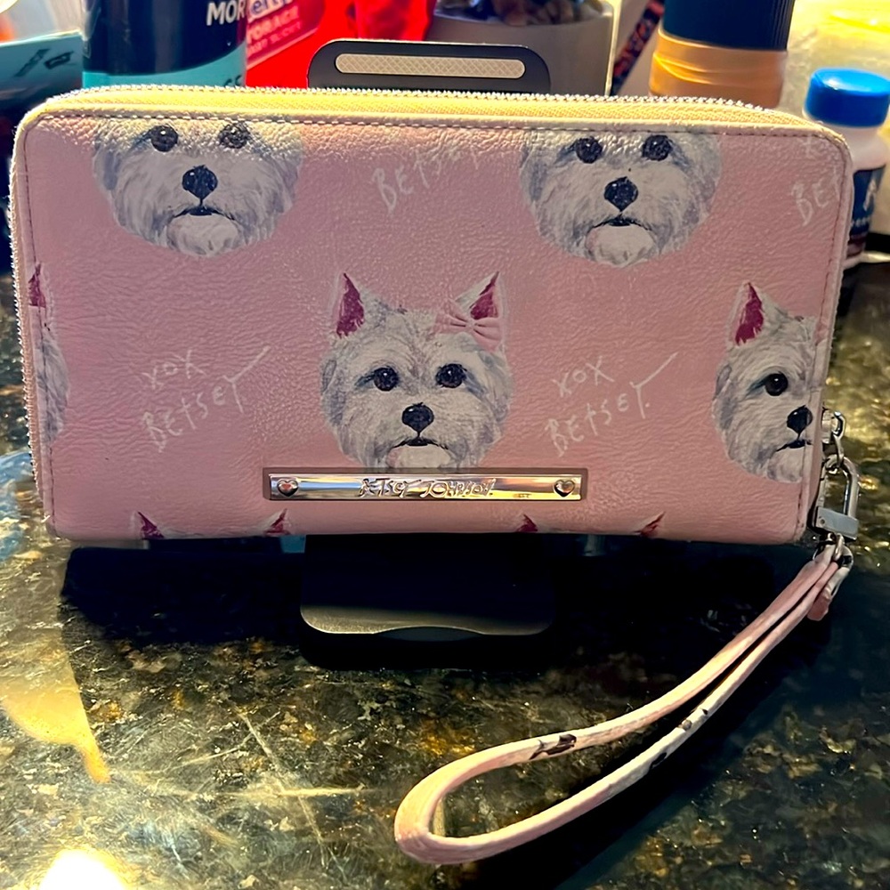 Betsey Johnson Westie Dog Wristlet